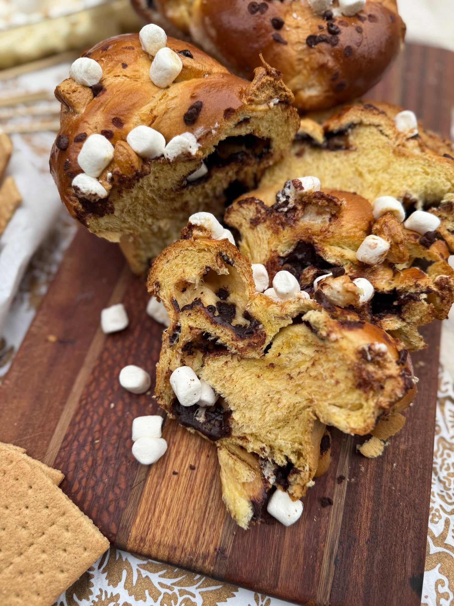 Campfire S'mores Challah