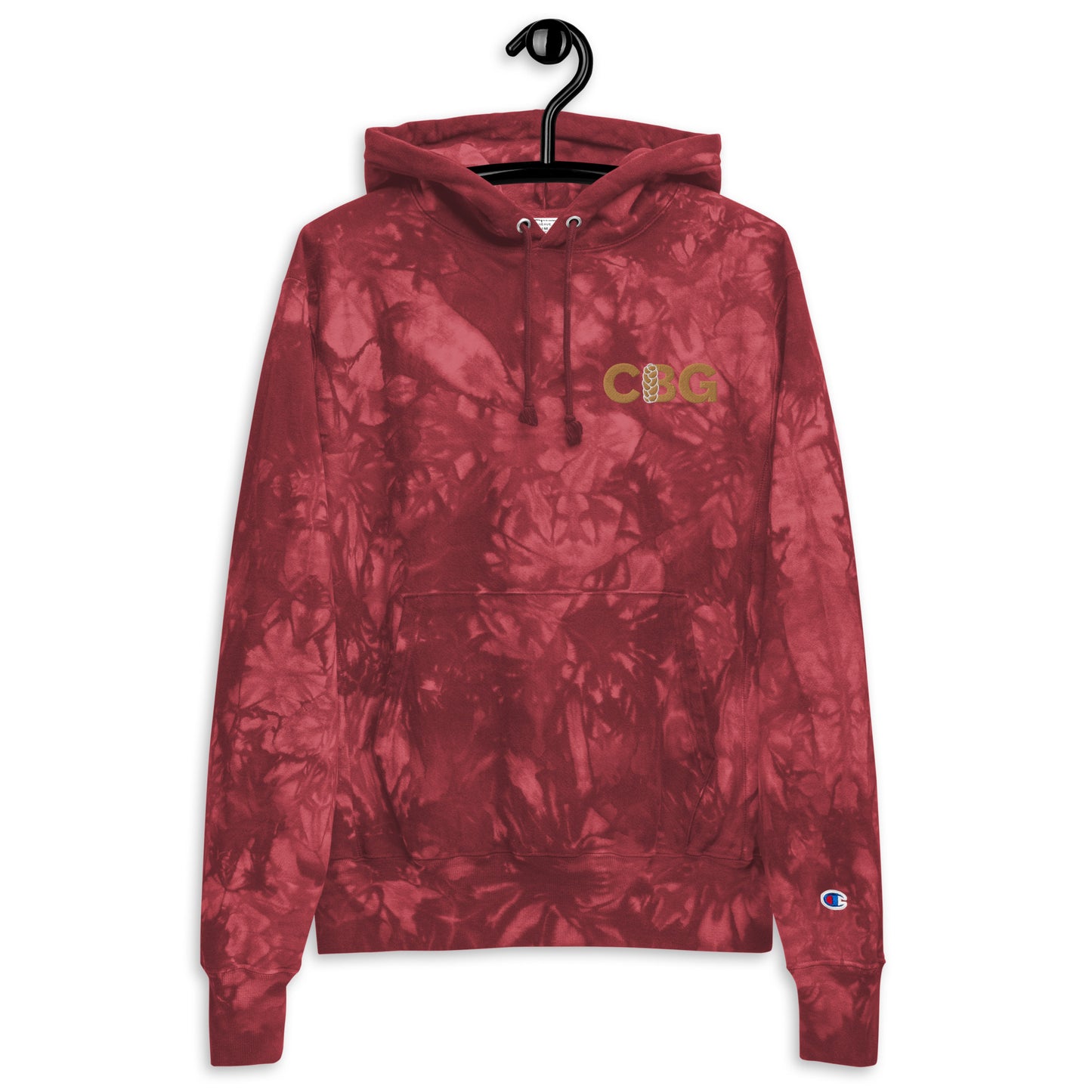 Embroidered CBG Tie-Dye Hoodie
