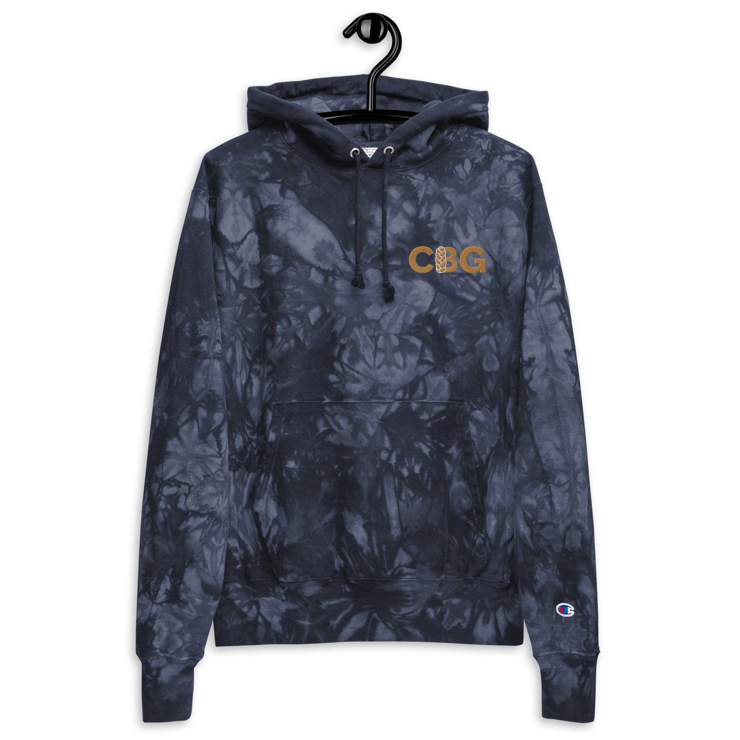 Embroidered CBG Tie-Dye Hoodie