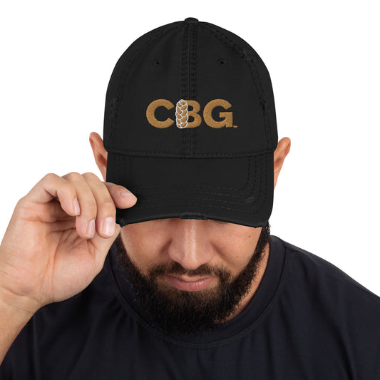 CBG Distressed Hat (Gold Embroidery)