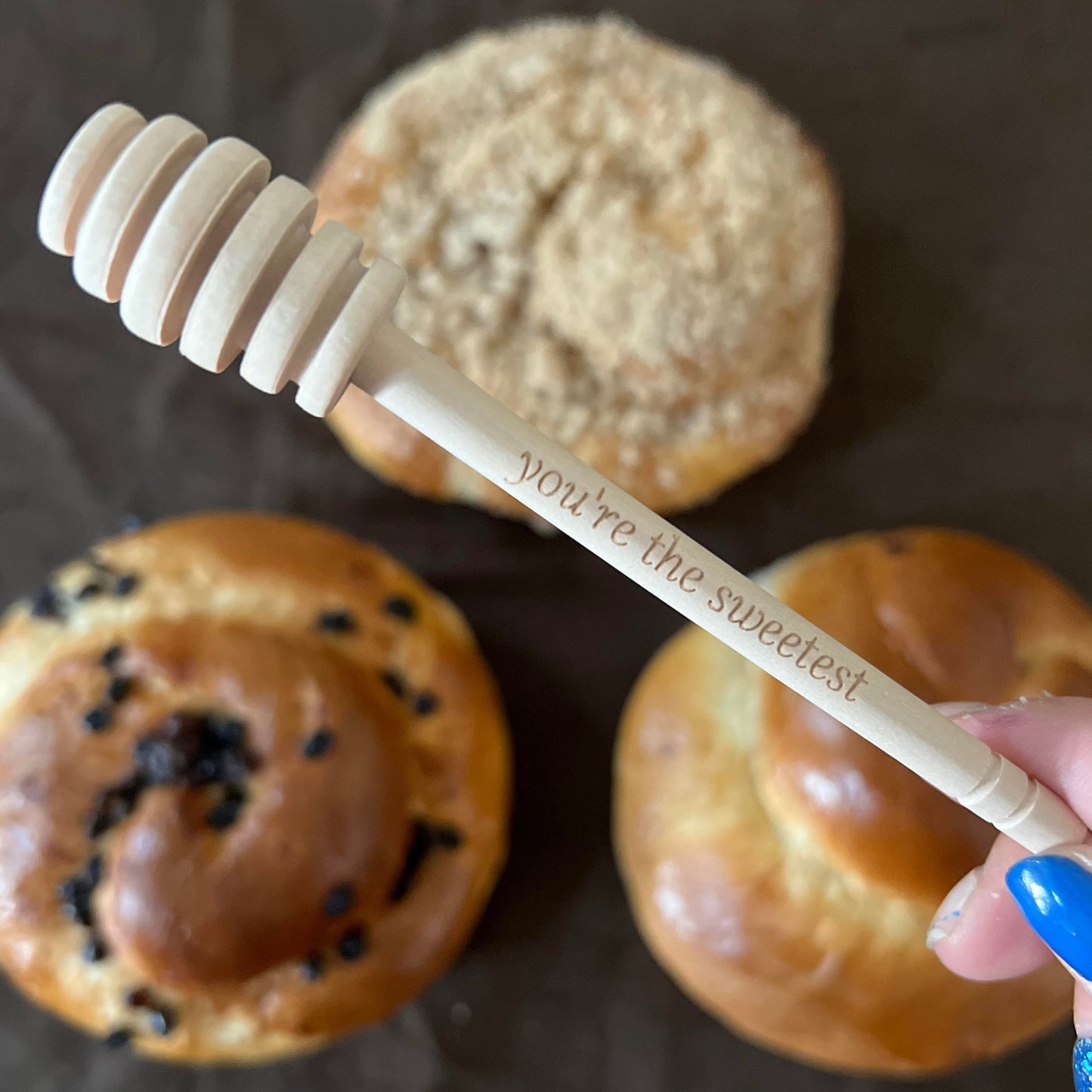 Wooden Honey Dipper